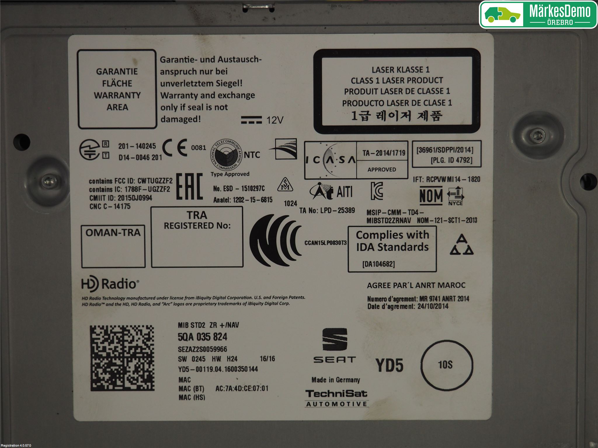 Seat IBIZA IV 08-16 Radio