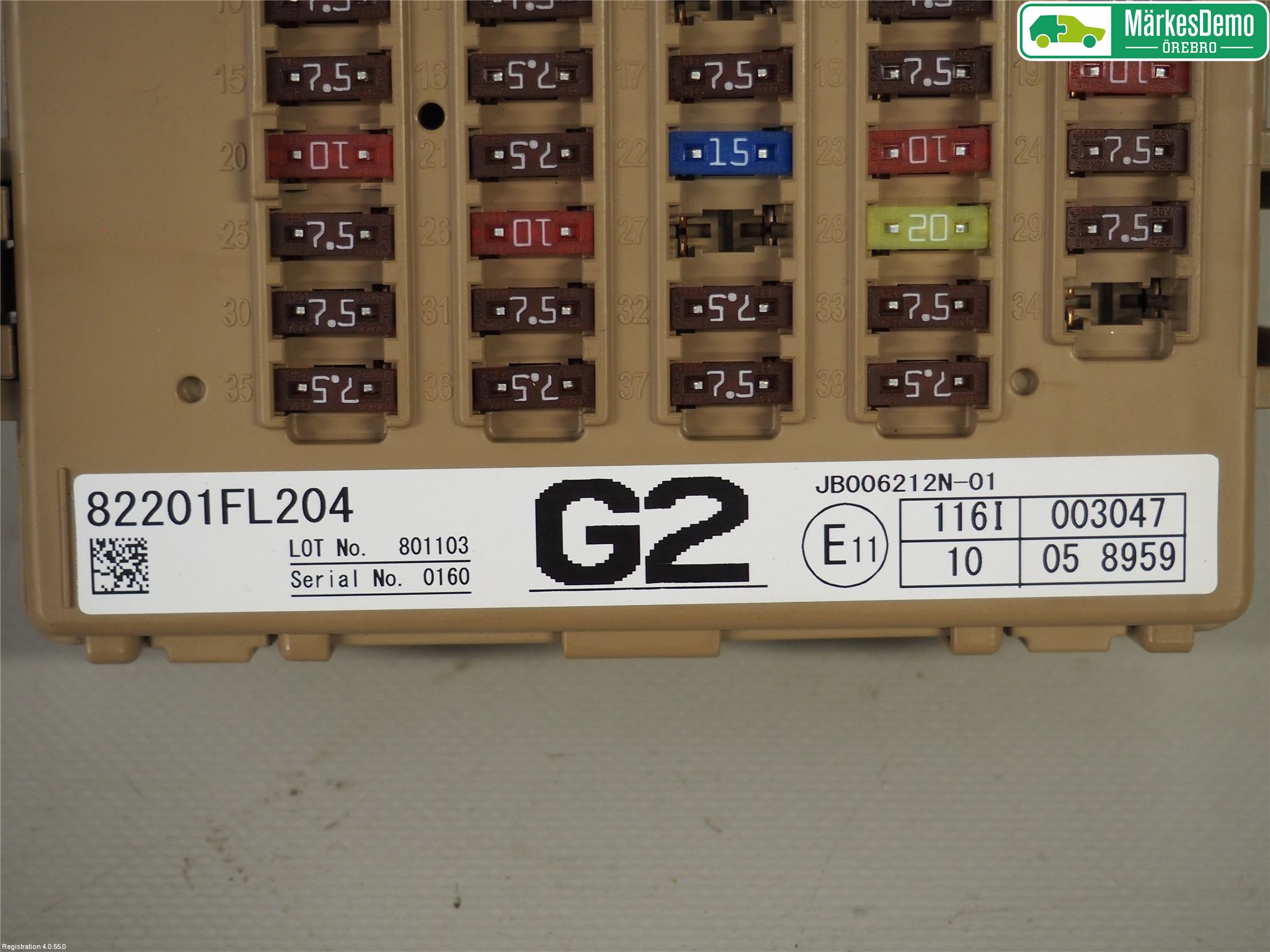 Subaru XV 18-22 Säkringsdosa-Elcentral