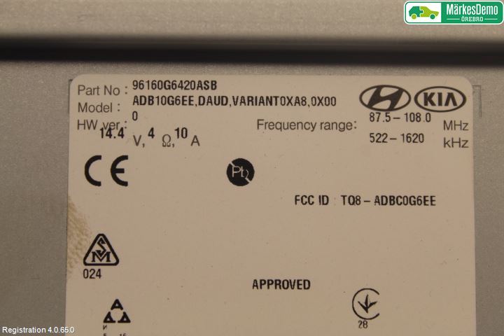 Kia PICANTO 17- Cd Radio - Multimediapanel