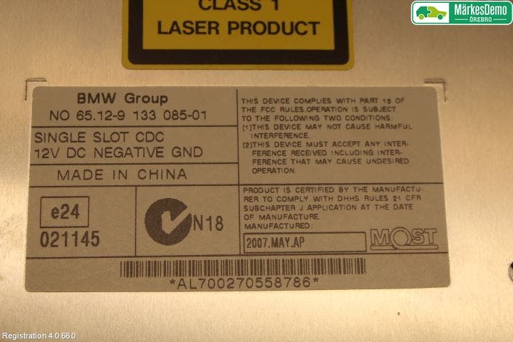 BMW X5 E70 07-13 Cd Växlare