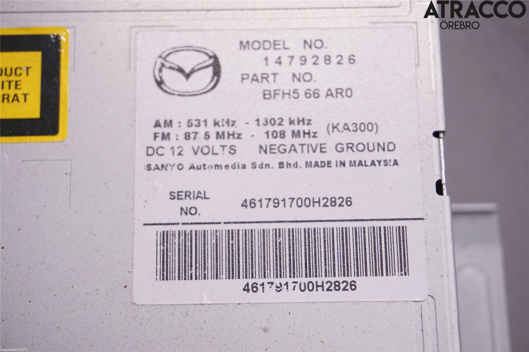 Mazda 3 II 09-13 Cd Radio - Multimediapanel