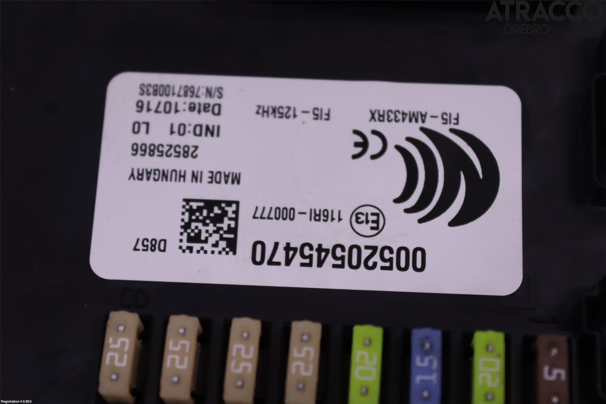 Fiat TIPO/CROSS 16- Säkringsdosa-Elcentral