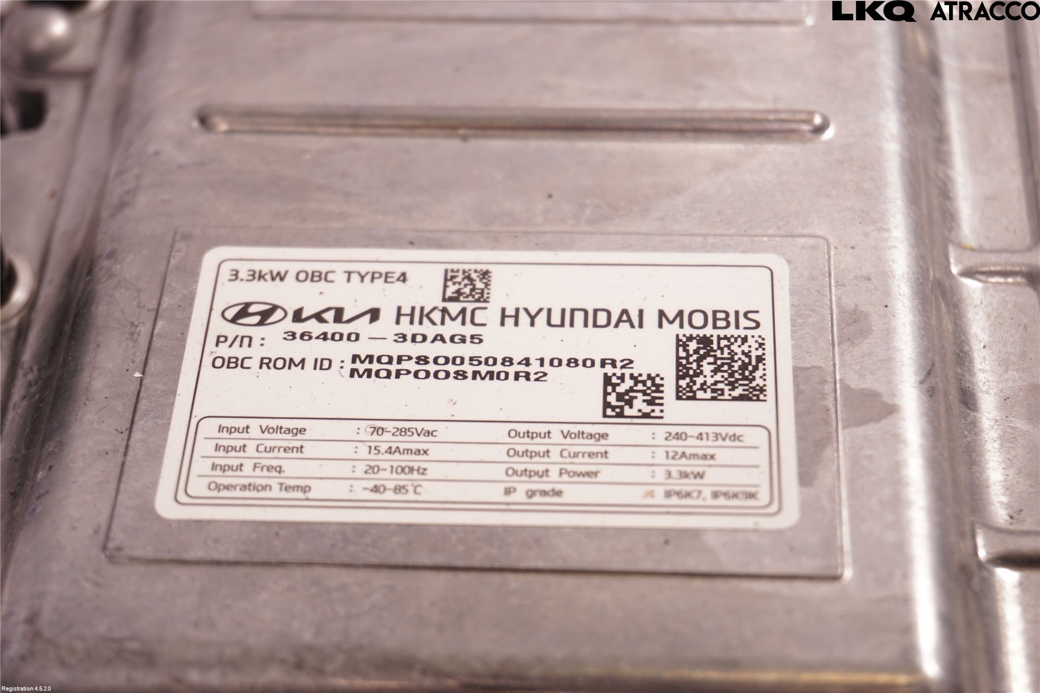 Kia SORENTO 21- Batteriladdare Högspänning