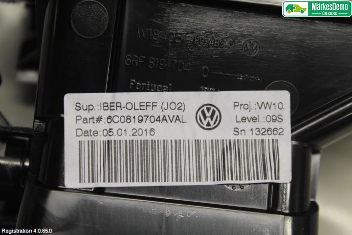 Volkswagen VW POLO 10-17 Defrosterkanal-Munstycke