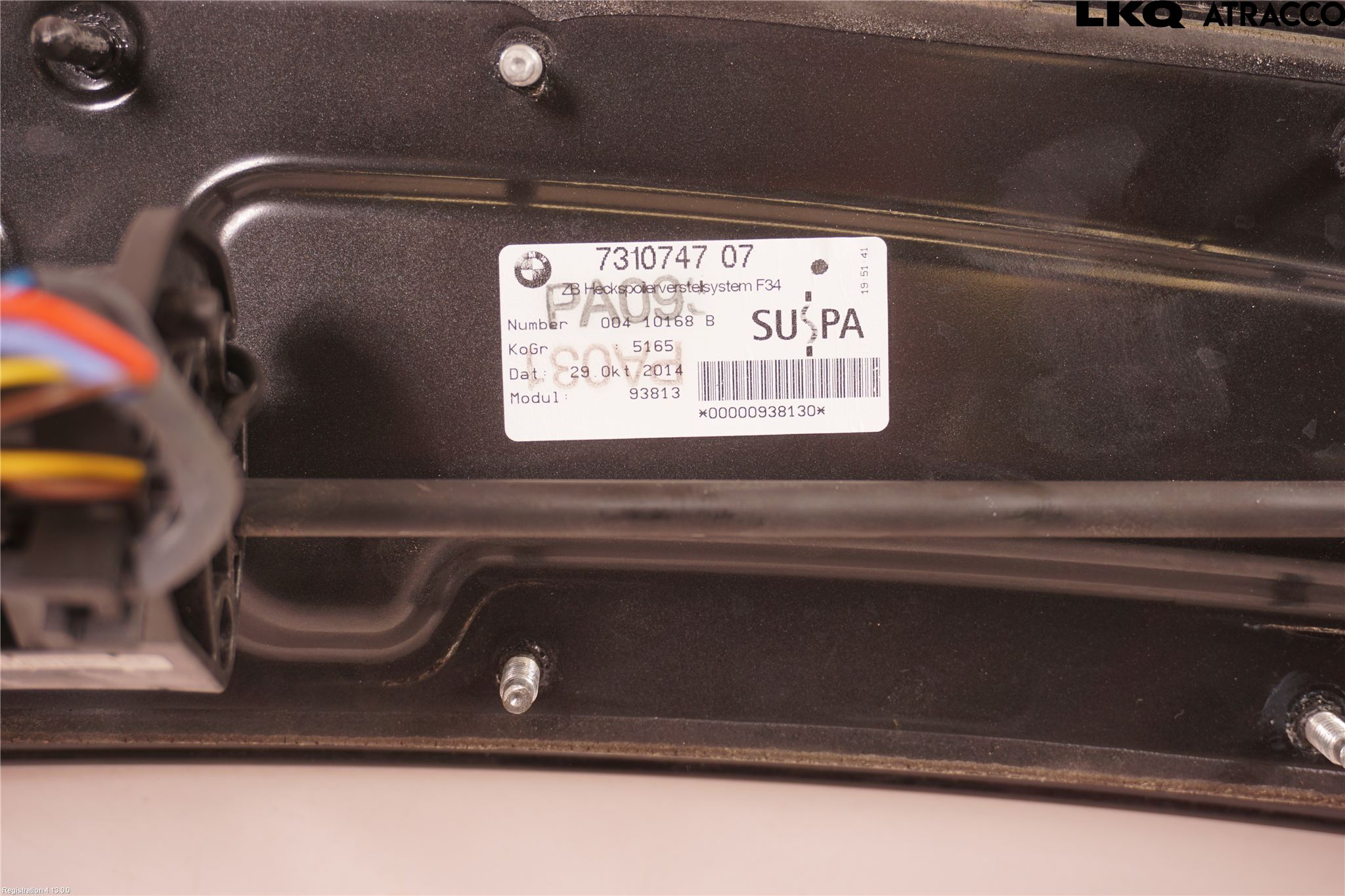 BMW 3 GT F34 13-19 Spoiler Baklucka