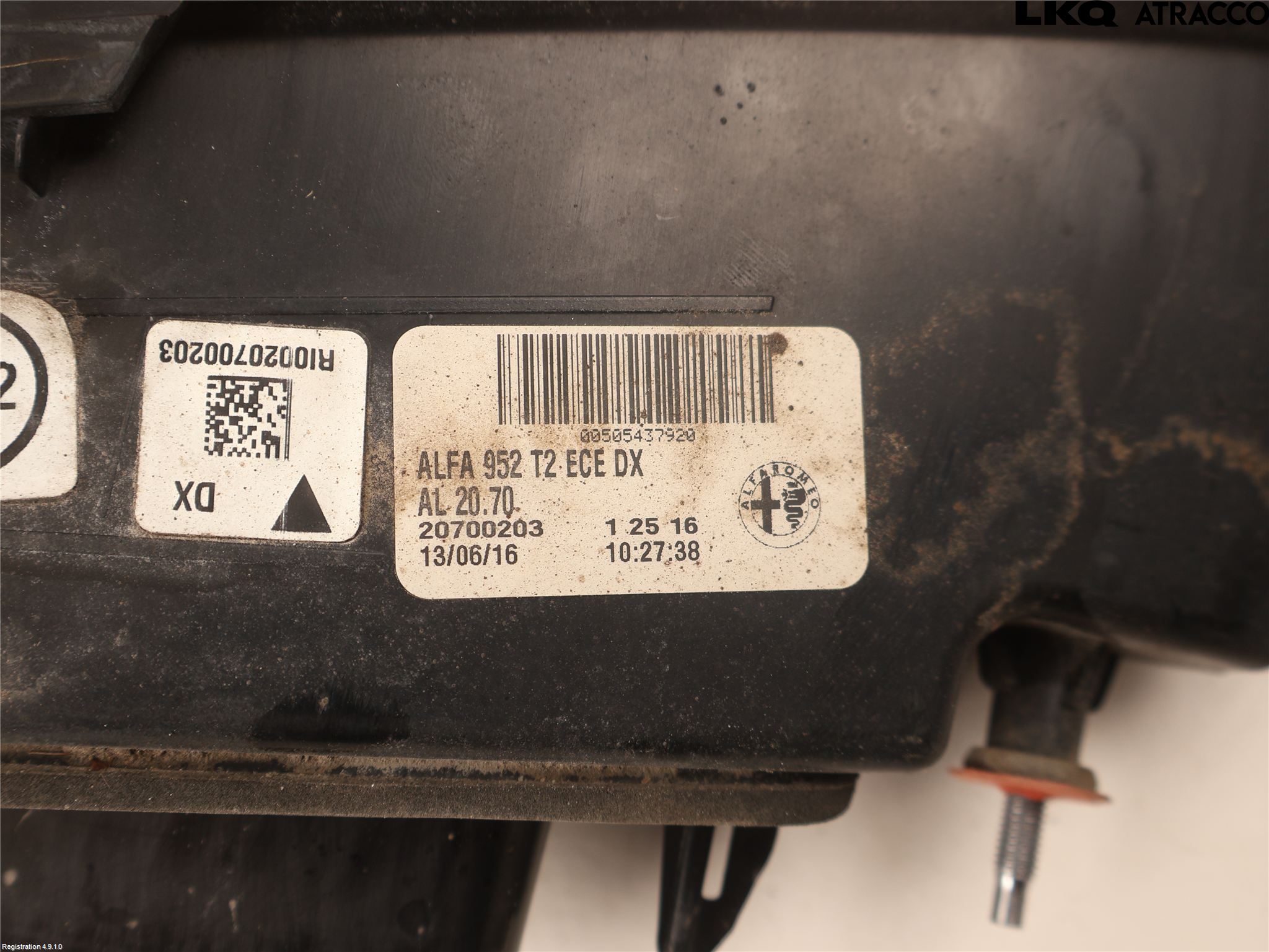 Alfa GIULIA Bakljus Lucka Hö