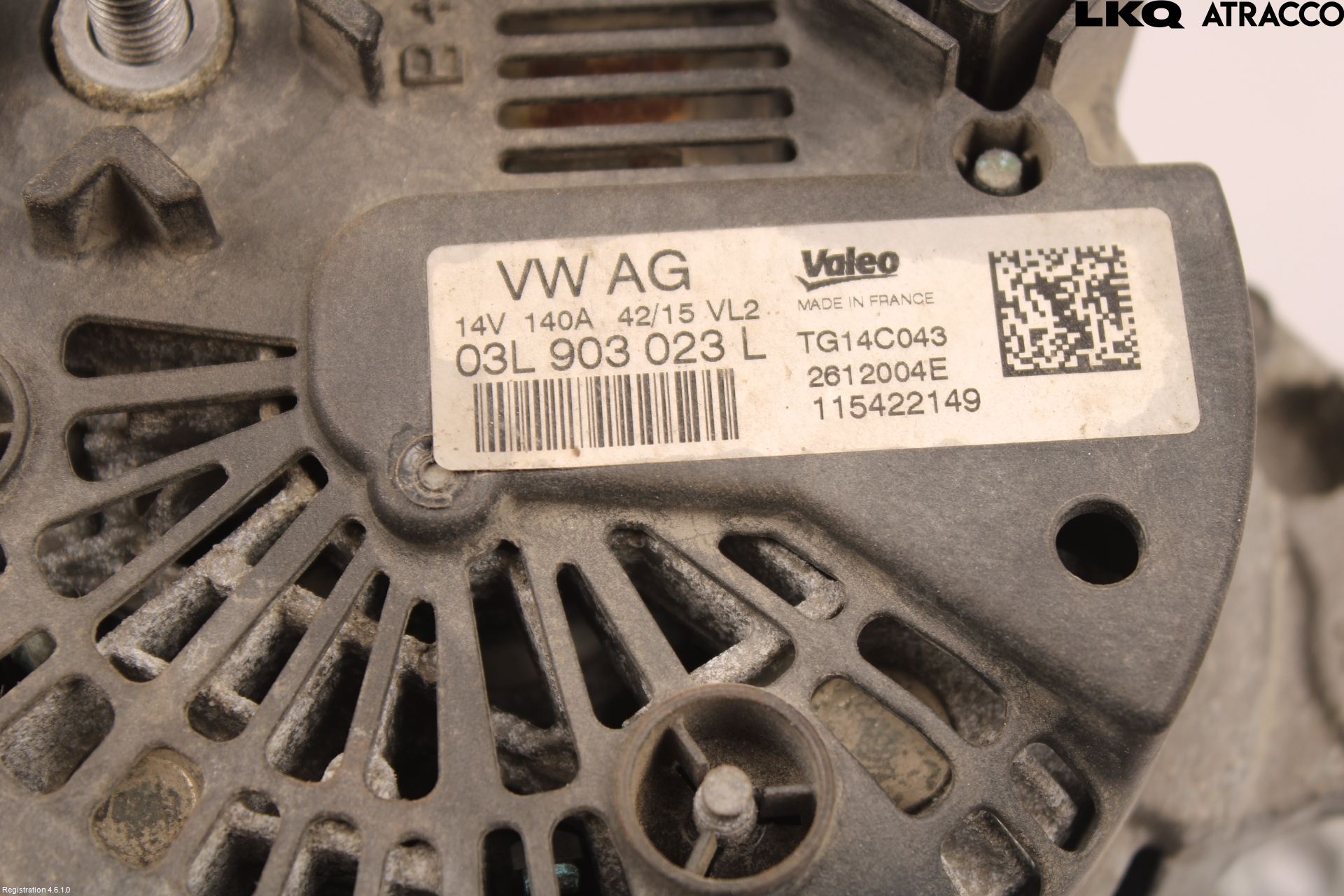 Volkswagen VW PASSAT 15-19 Generator