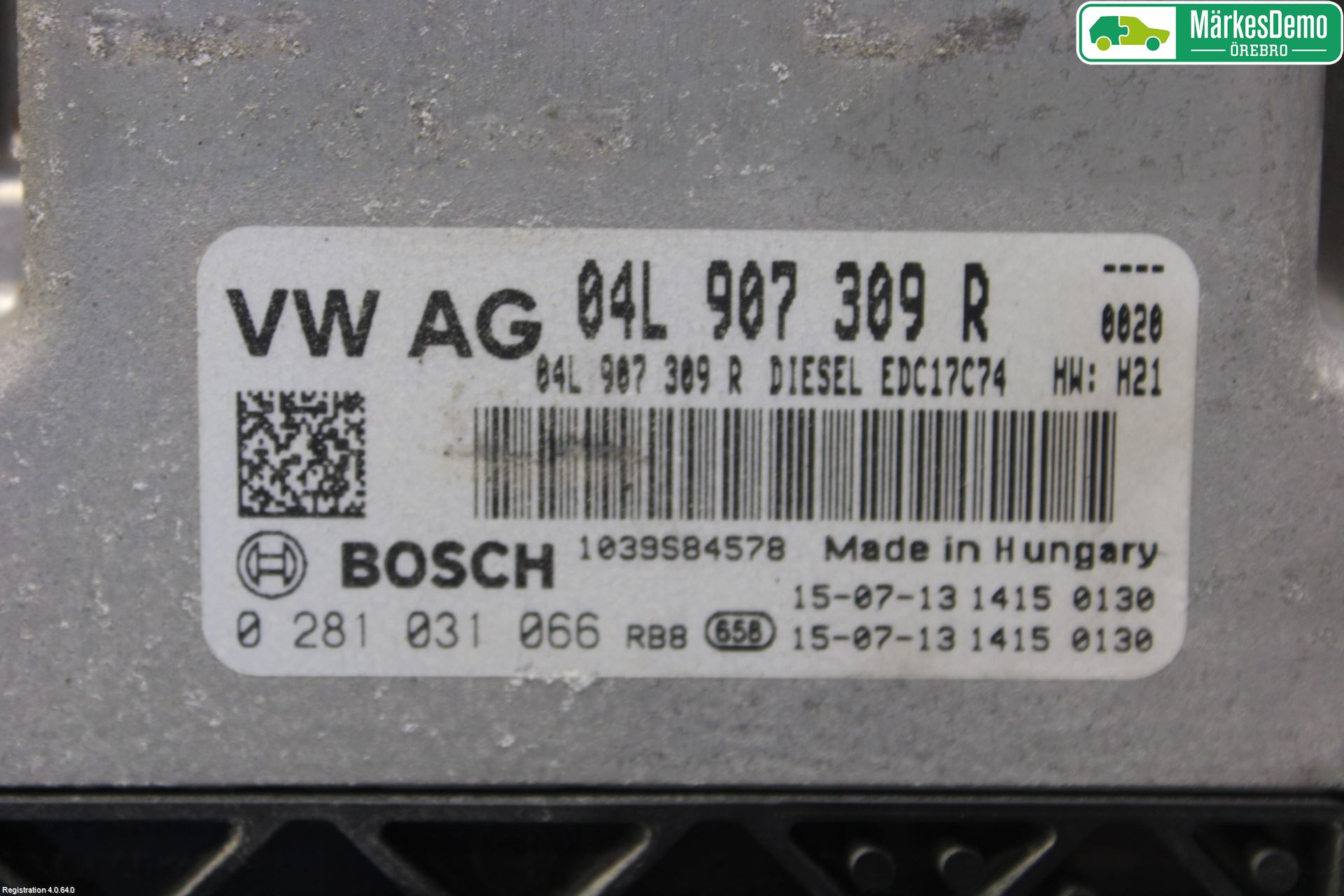 Volkswagen VW GOLF / E-GOLF VII 13-20 Styrenhet Insprut Bensin