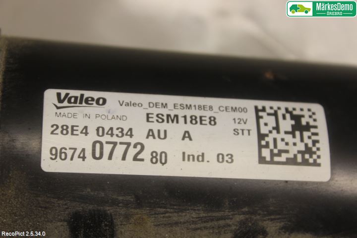 Peugeot 308 14-21 Startmotor