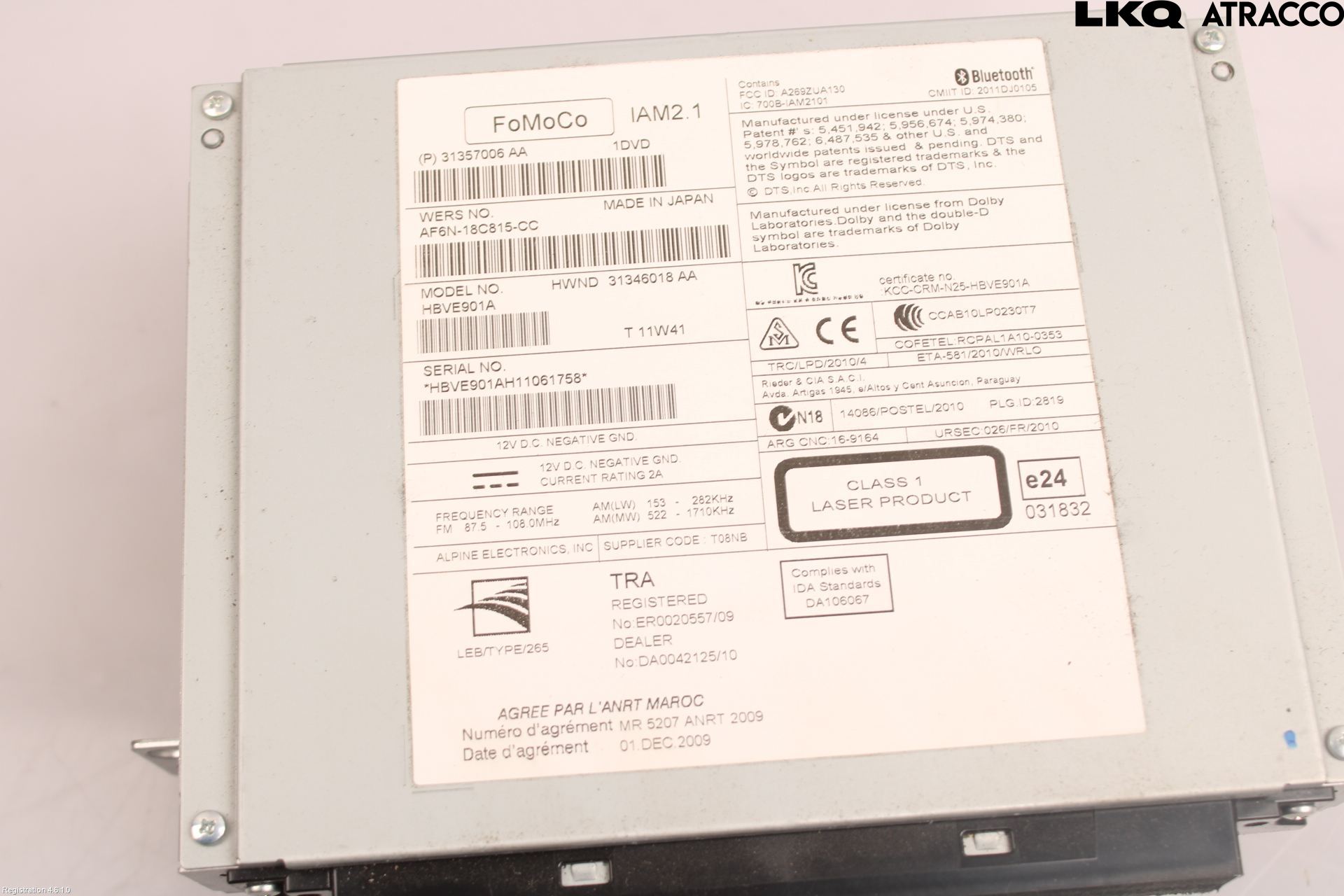 Volvo V60 11-13 Styrenhet Multimedia