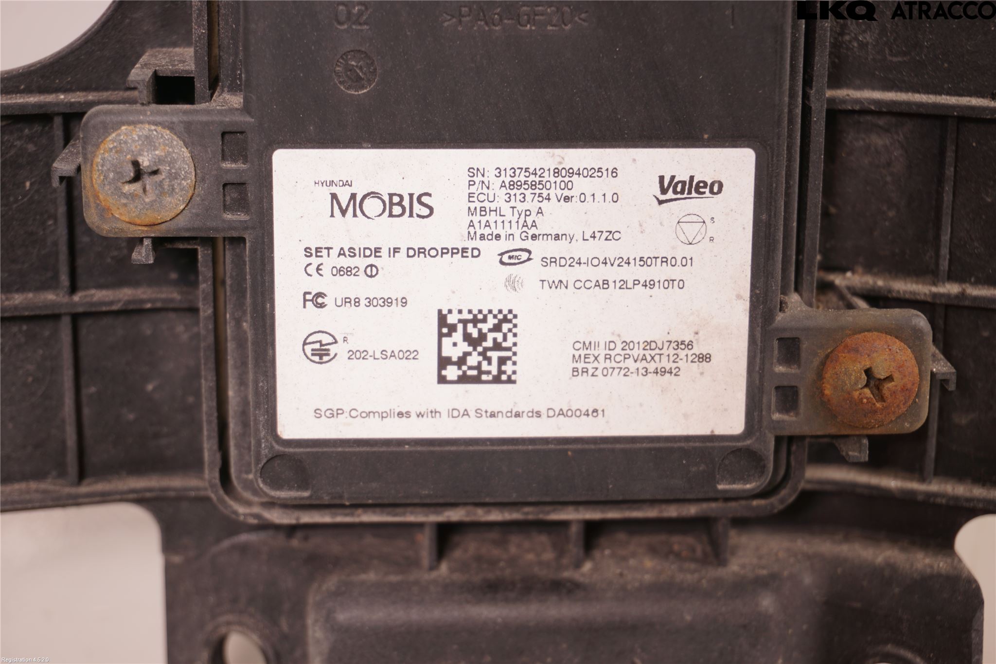 Kia OPTIMA 16-20 Sensor Aktivt Kollisionsskydd