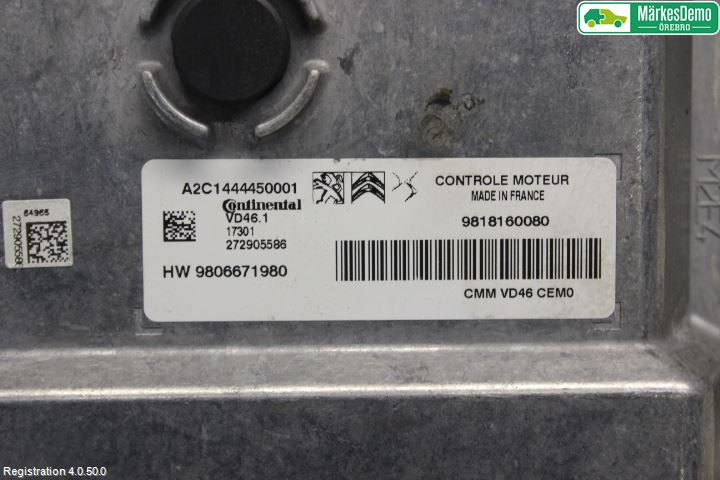 Peugeot 2008 13-20 Styrenhet Insprut Bensin