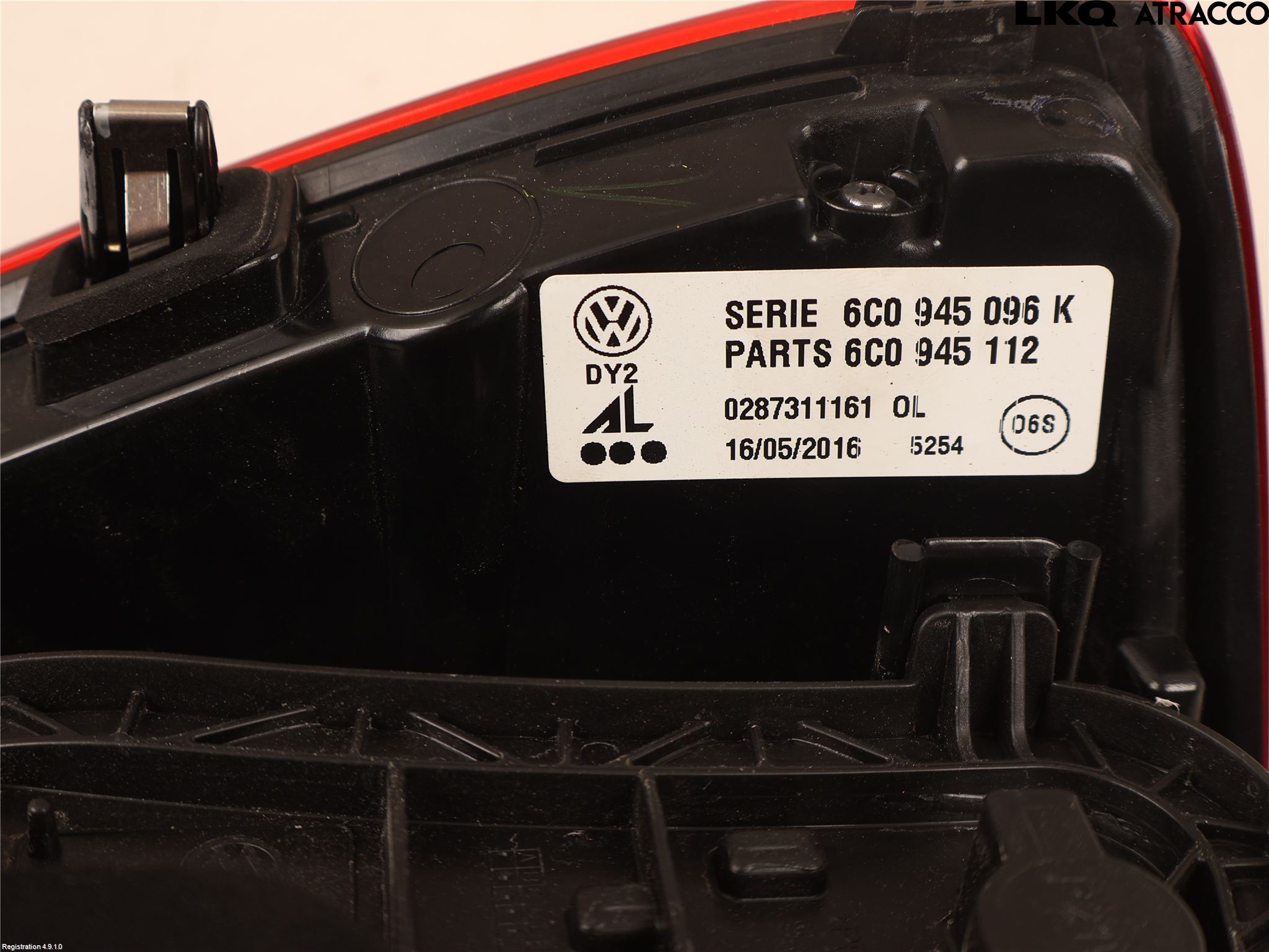 Volkswagen VW POLO 10-17 Bakljus Höger