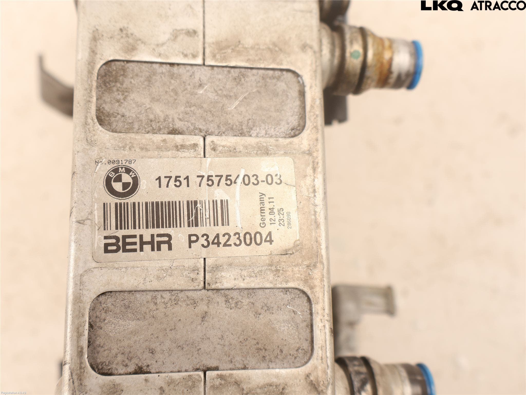 BMW 5 F10/F11/F18 09-17 Laddluft-Intercooler Kyl