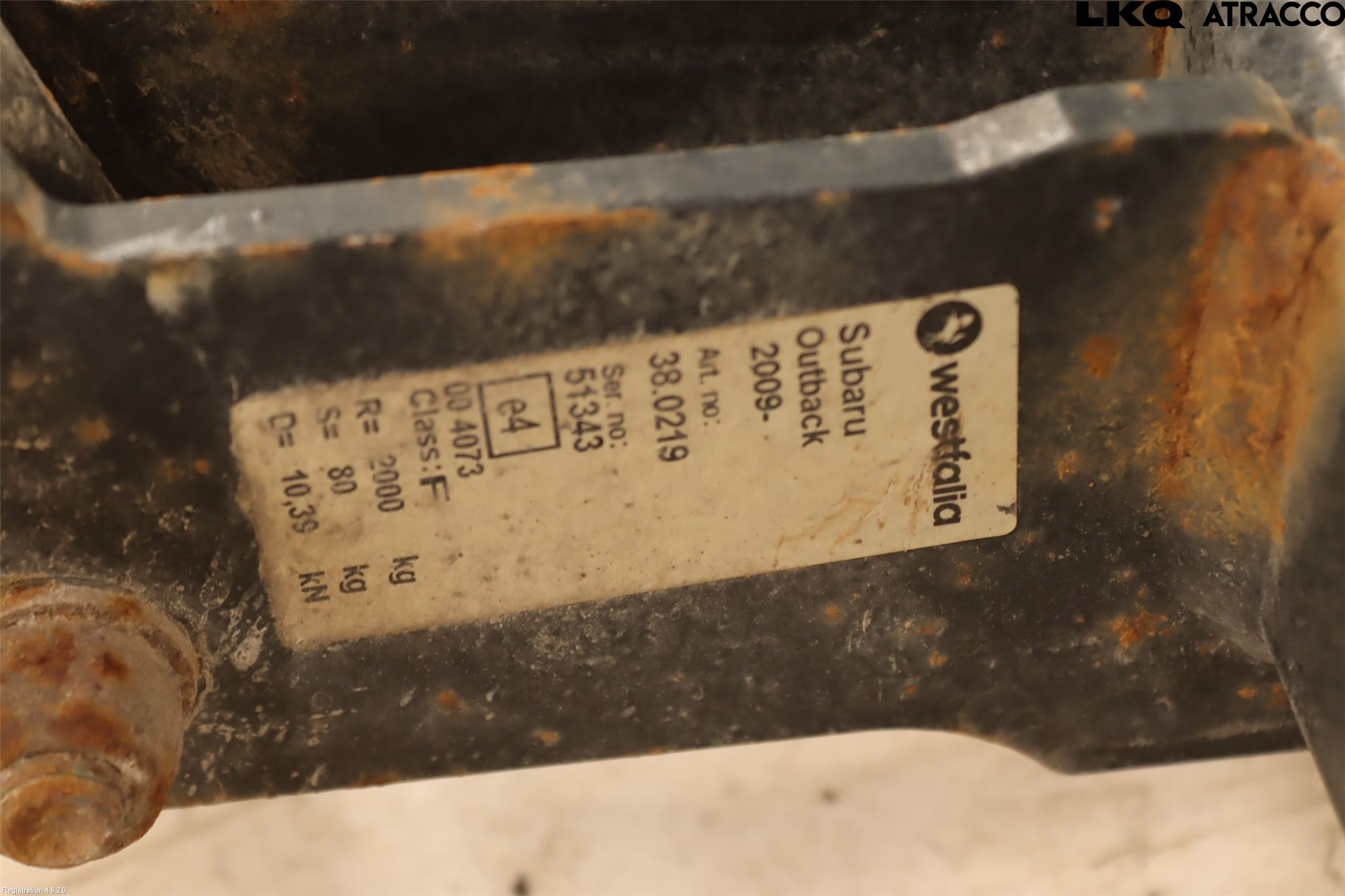 Subaru OUTBACK 10-15 Dragkrok