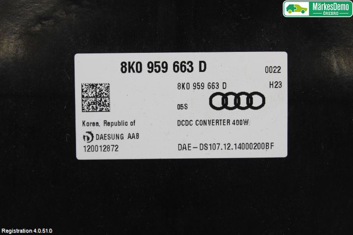 Audi A6/S6 4G 11-18 Styrenhet Övrigt