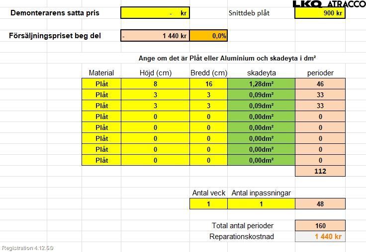 Kia VENGA 10-19 Dörr Fram Höger