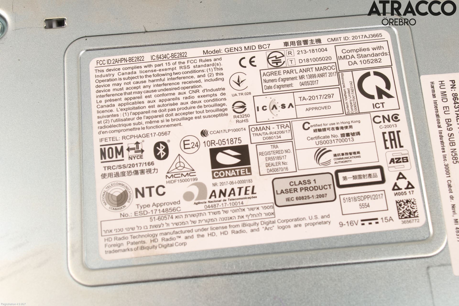 Subaru OUTBACK 15-20 Cd Radio - Multimediapanel