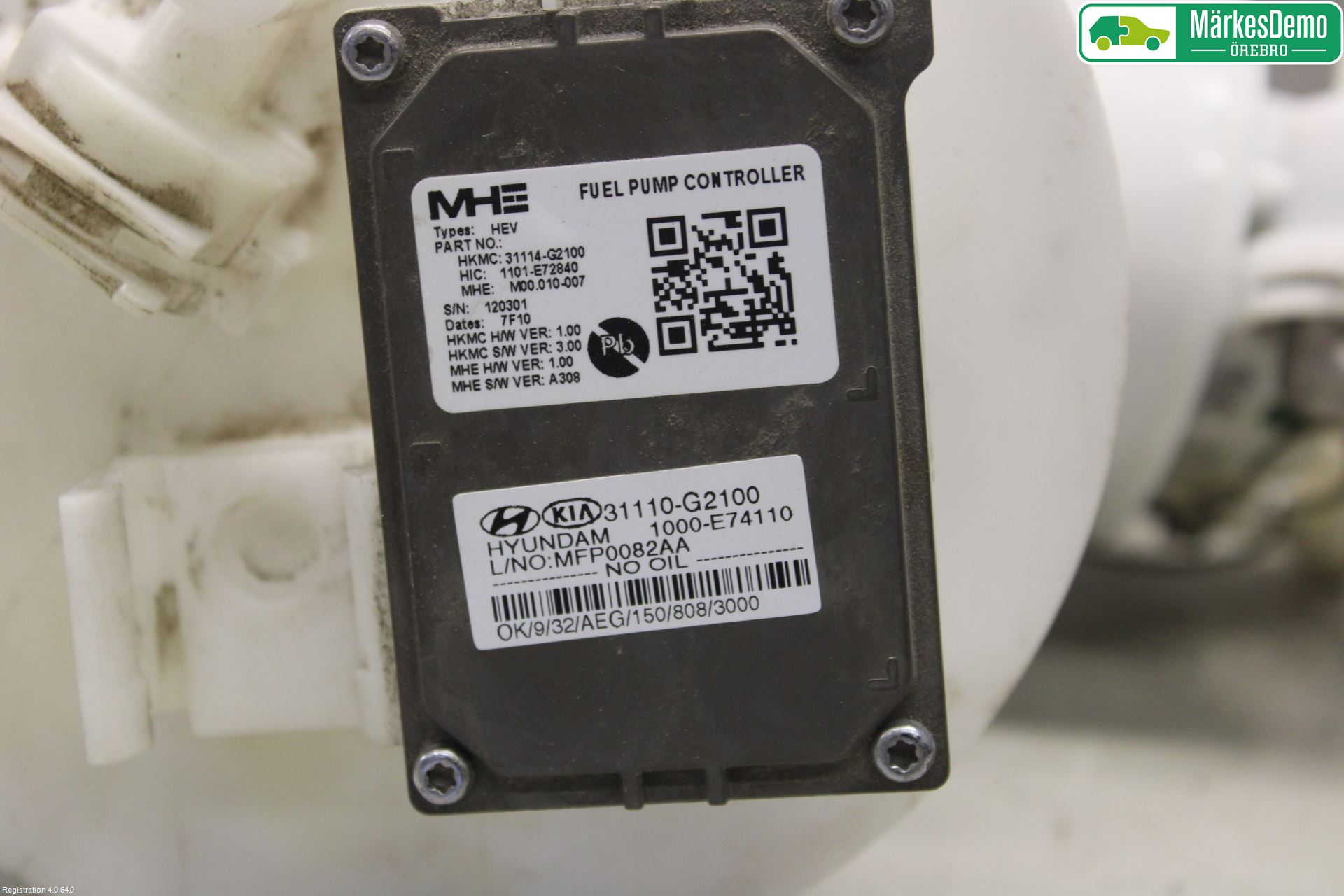 Kia NIRO (DE) 17-22 Bränslepump El