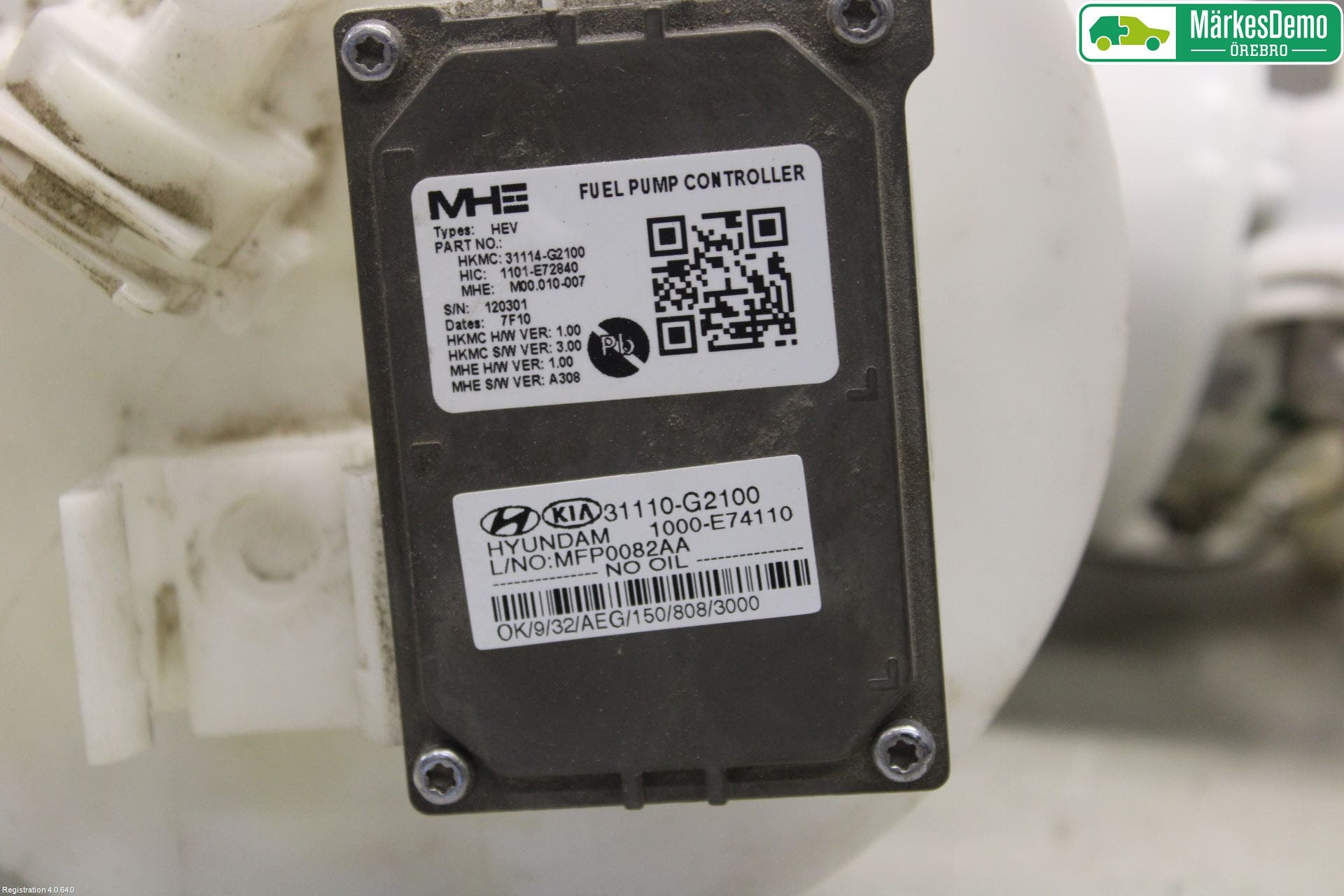 Kia NIRO (DE) 17-22 Bränslepump El