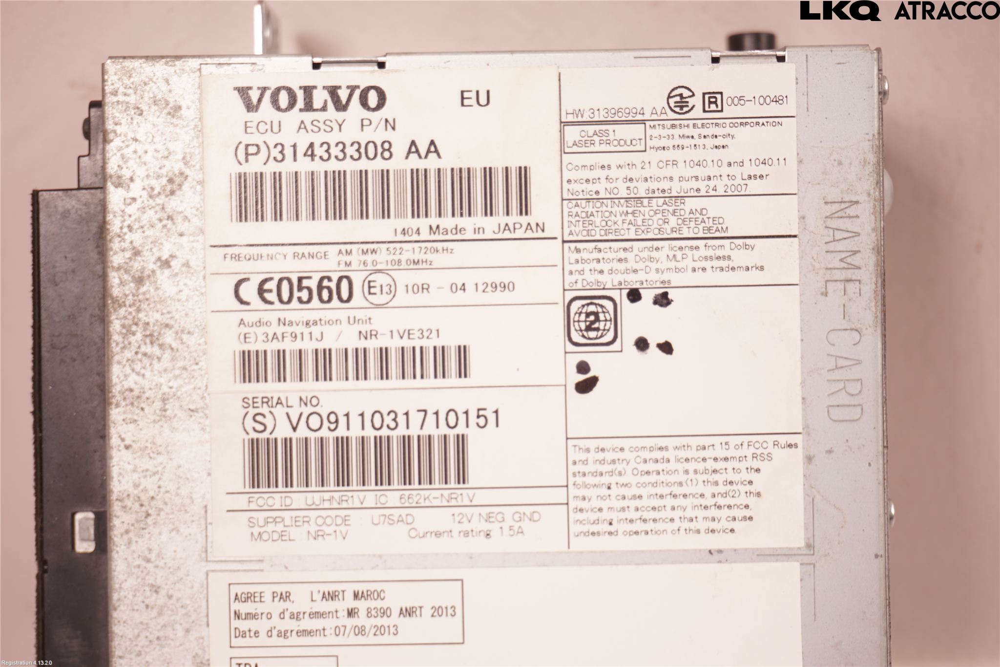 Volvo XC60 14-17 Styrenhet Multimedia