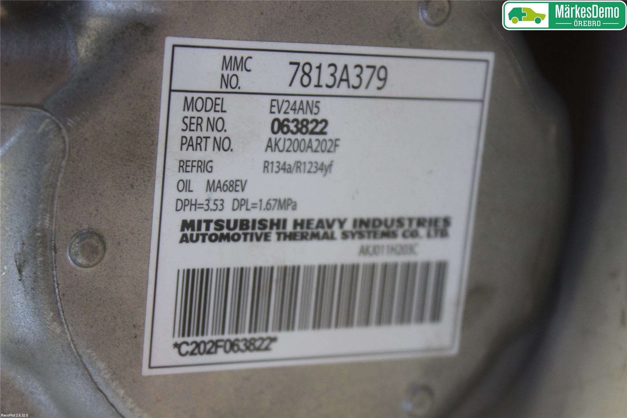 Mitsubishi OUTLANDER 13-21 Ac Kompressor