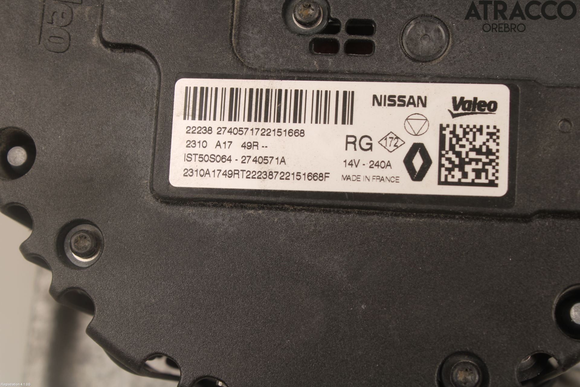 Nissan QASHQAI 21- Generator