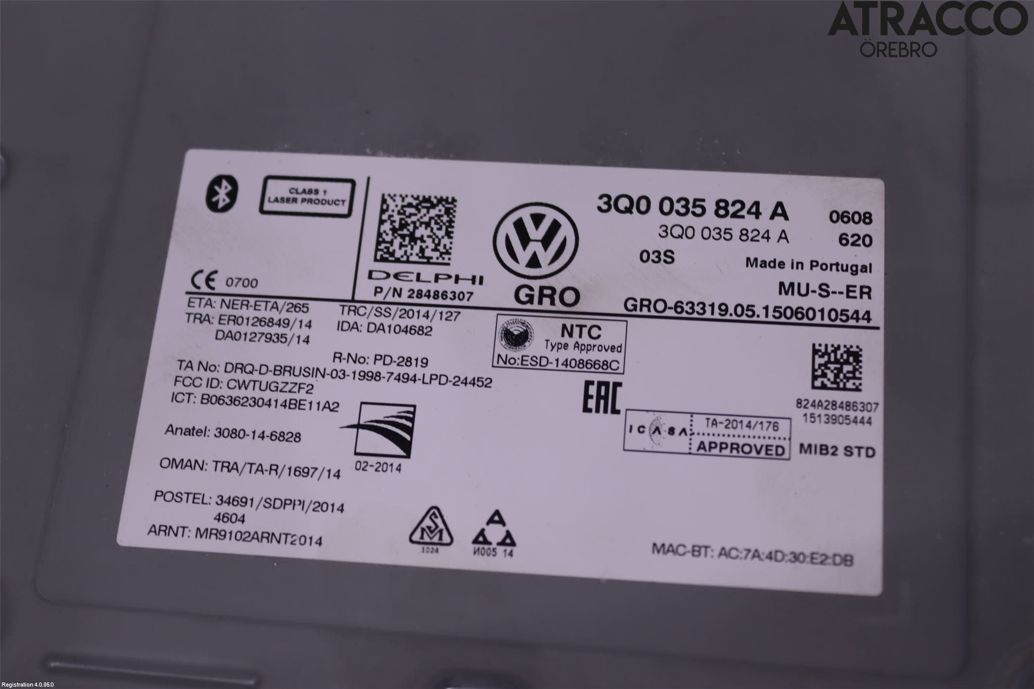 Volkswagen VW GOLF SPORTSVAN 15-20 Cd Radio - Multimediapanel