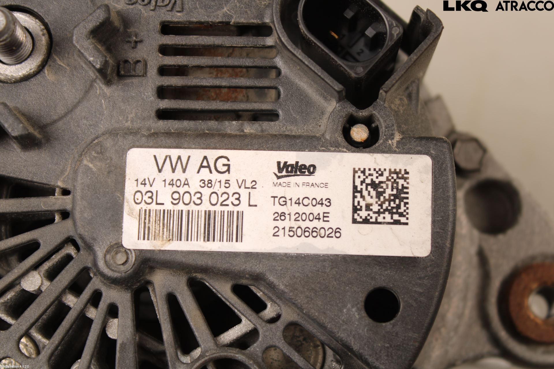 Volkswagen VW TIGUAN 07-16 Generator