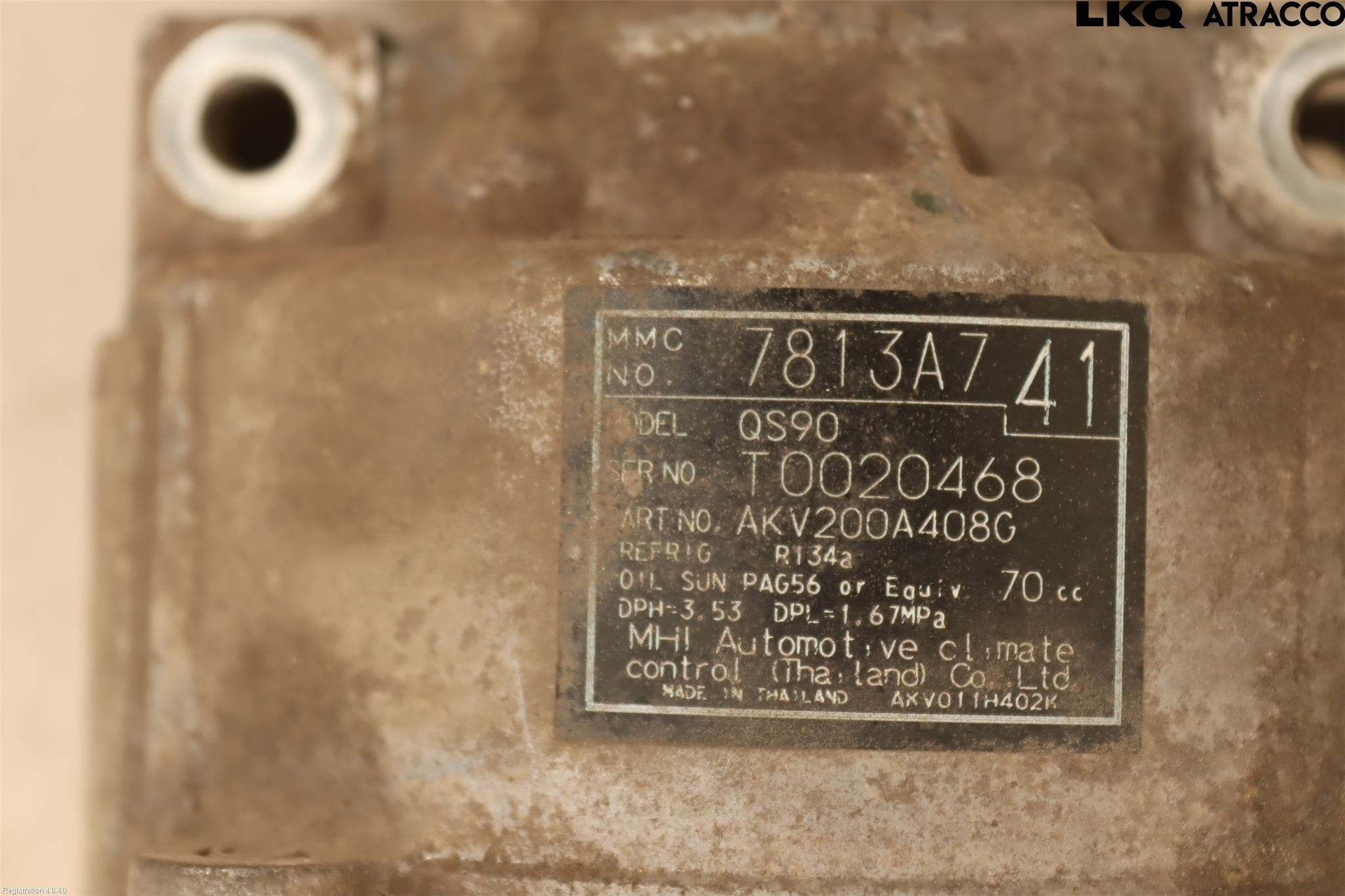 Mitsubishi ASX 10-22 Ac Kompressor