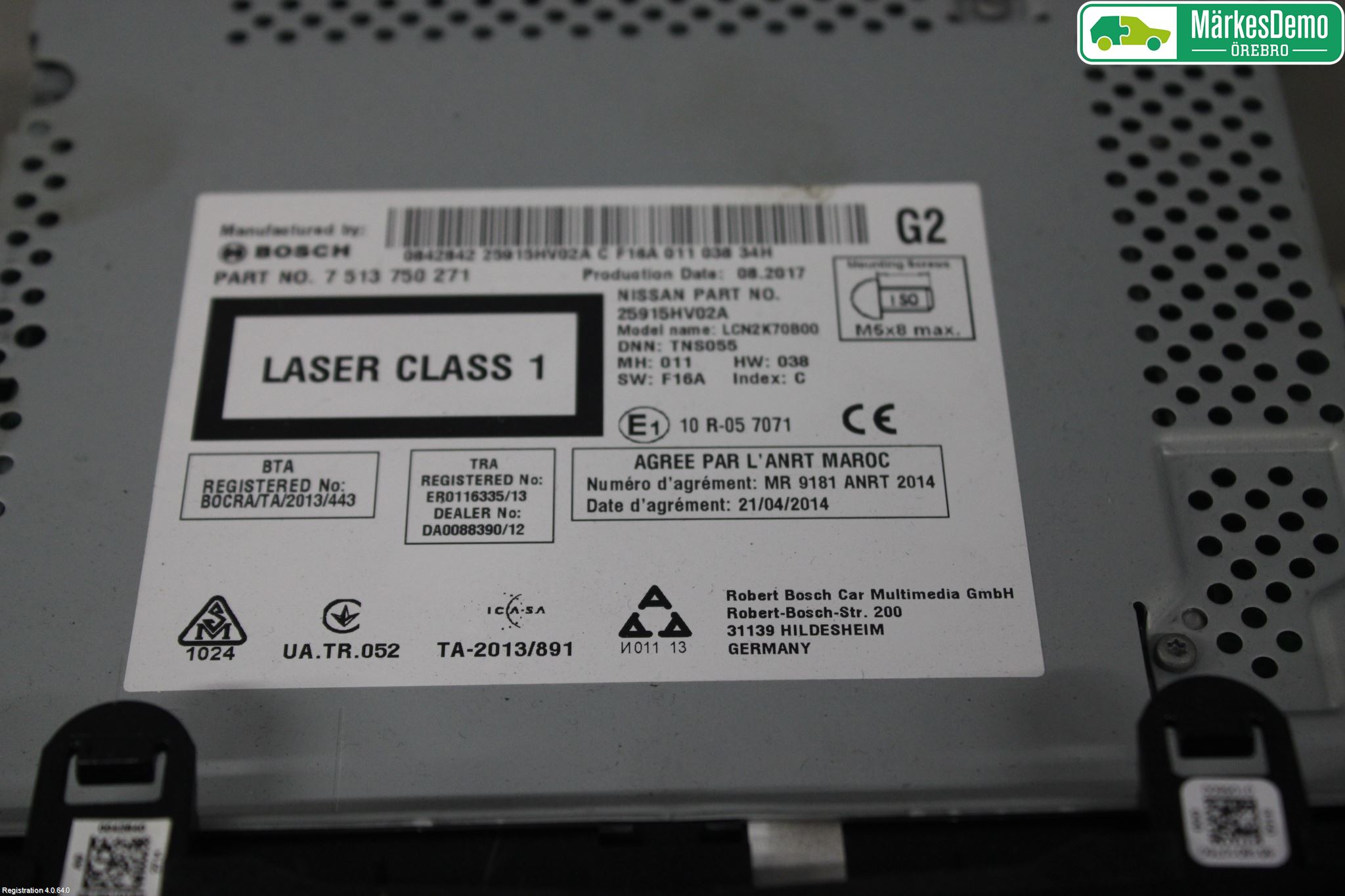 Nissan QASHQAI 17-21 Cd Radio - Multimediapanel