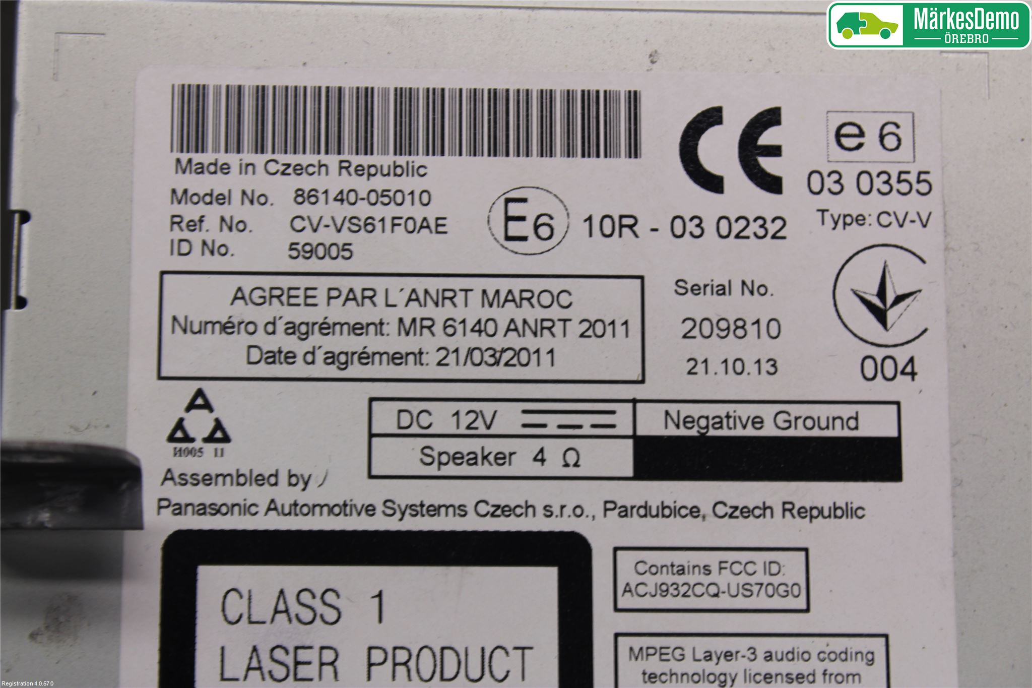 Toyota AVENSIS 09-15 Cd Radio - Multimediapanel