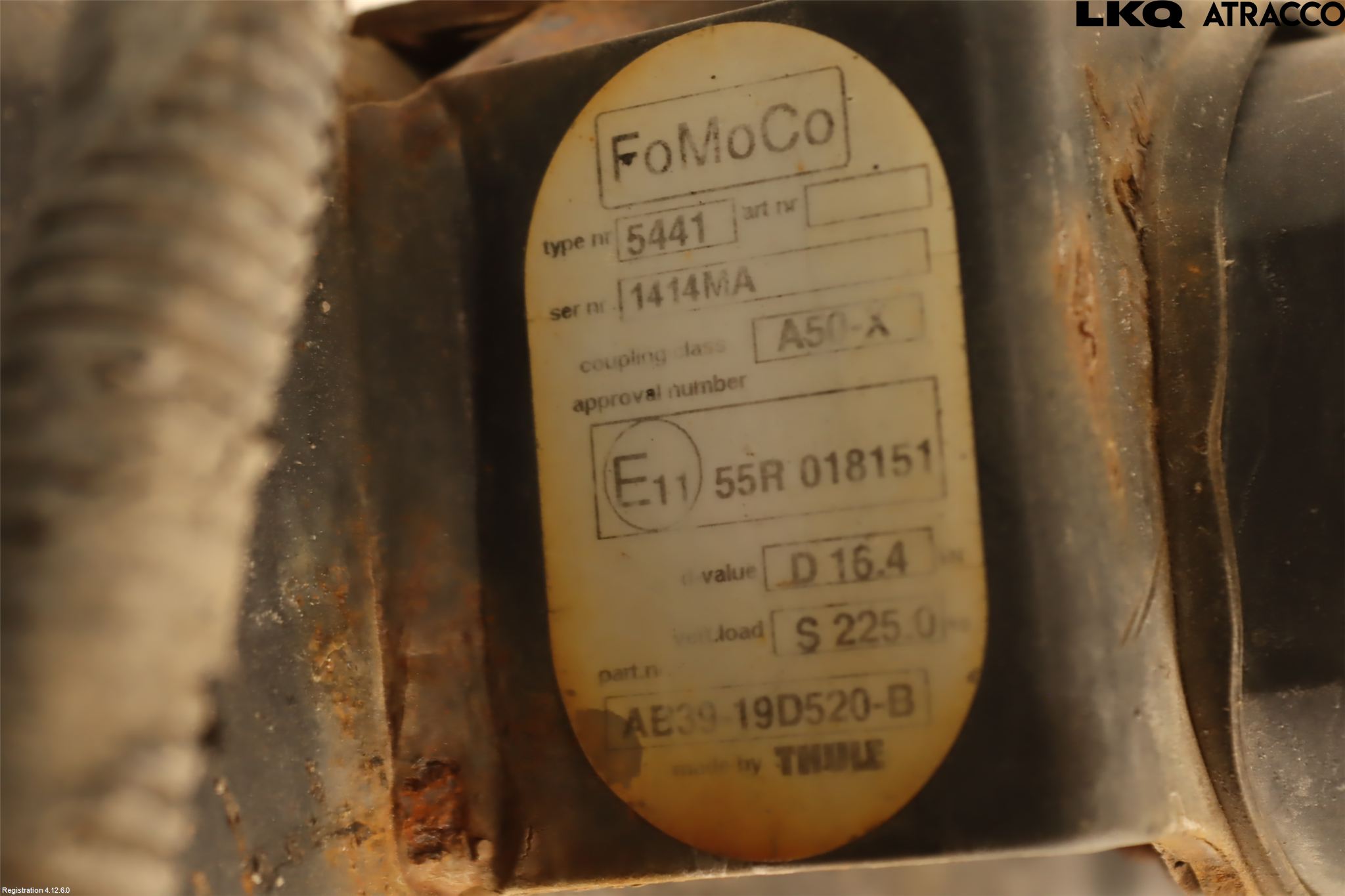 Ford RANGER EU 12-23 Dragkrok