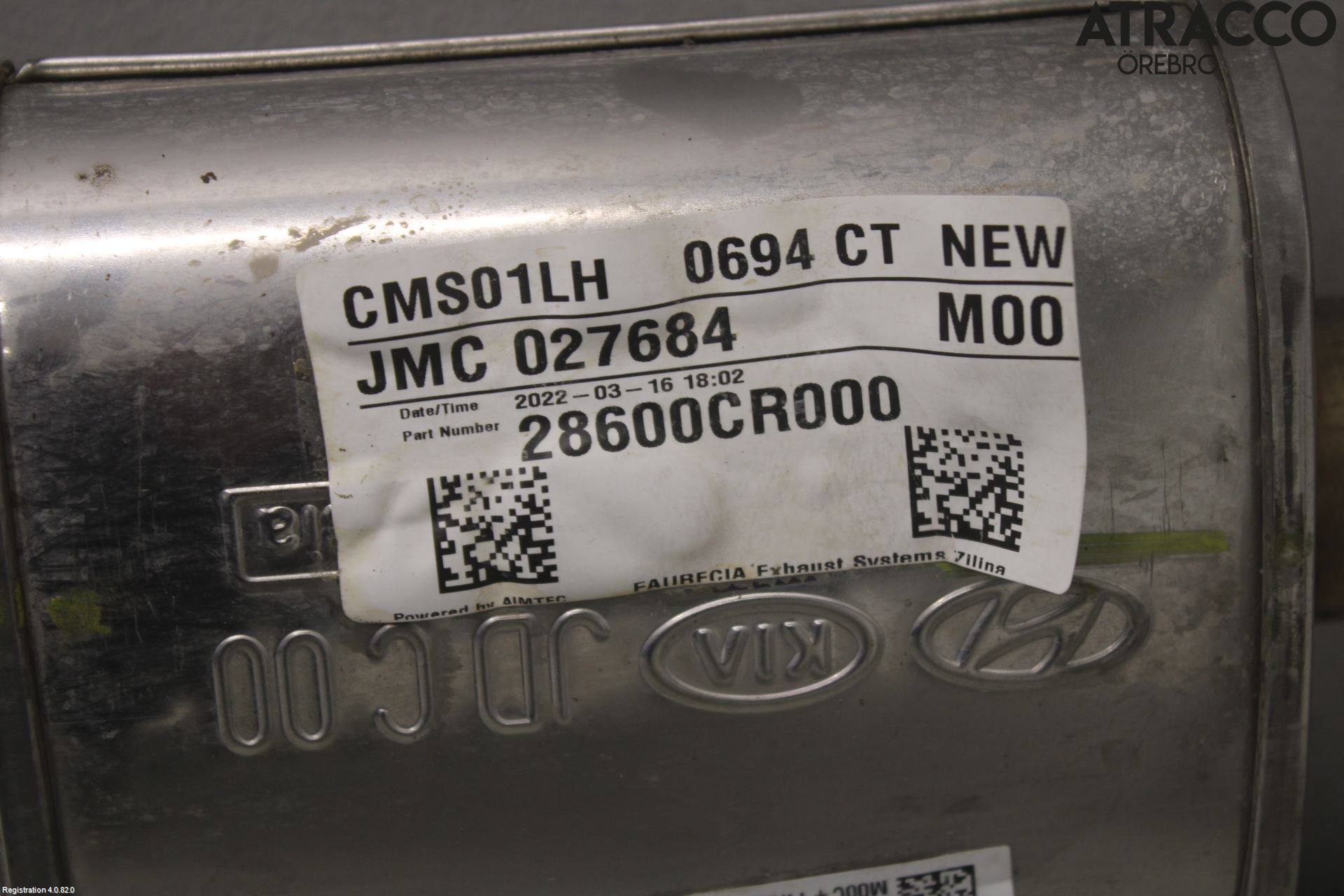 Kia XCEED 19- Avgas-Ljuddämpare-Rör