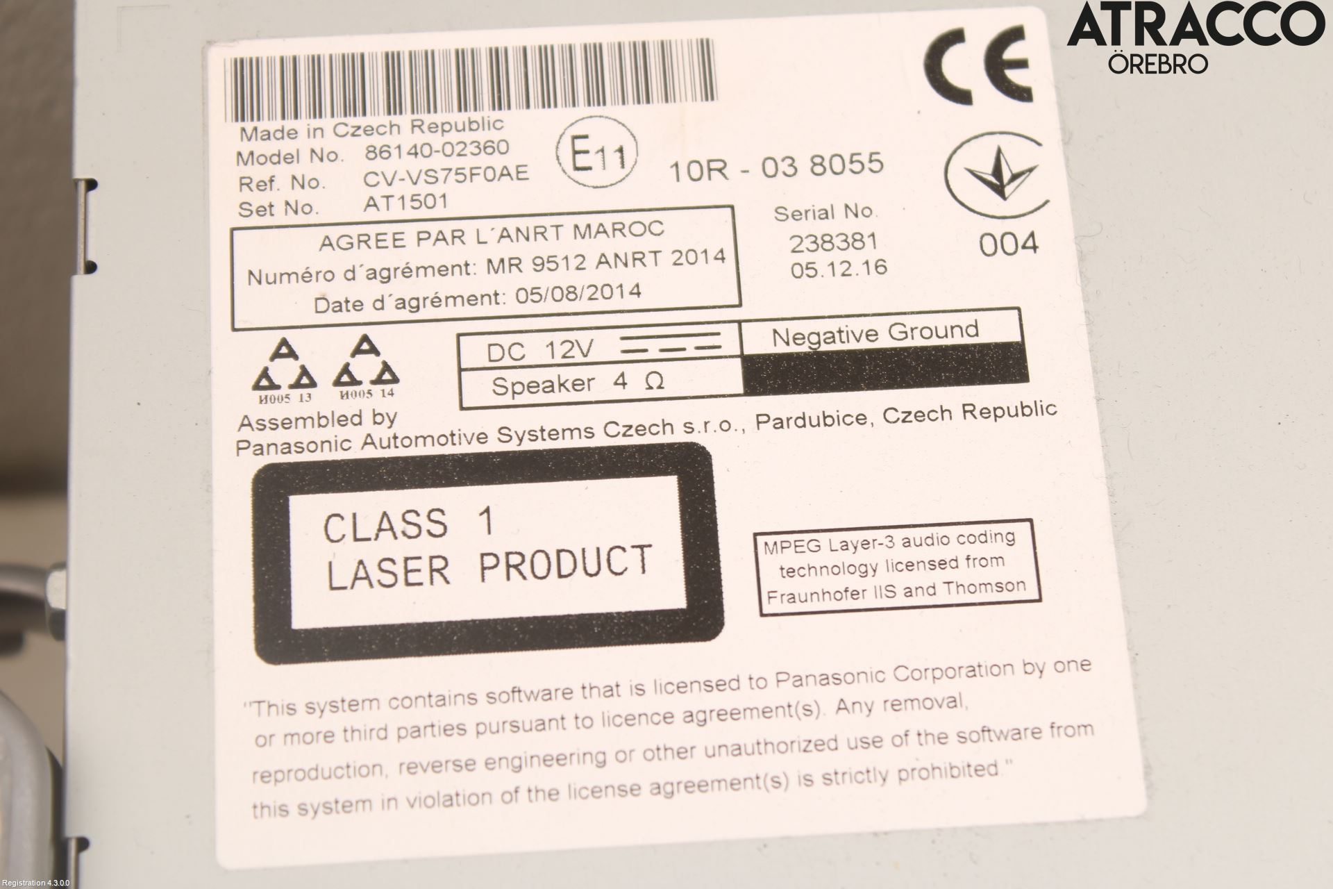 Toyota AURIS 13-19 Cd Radio - Multimediapanel