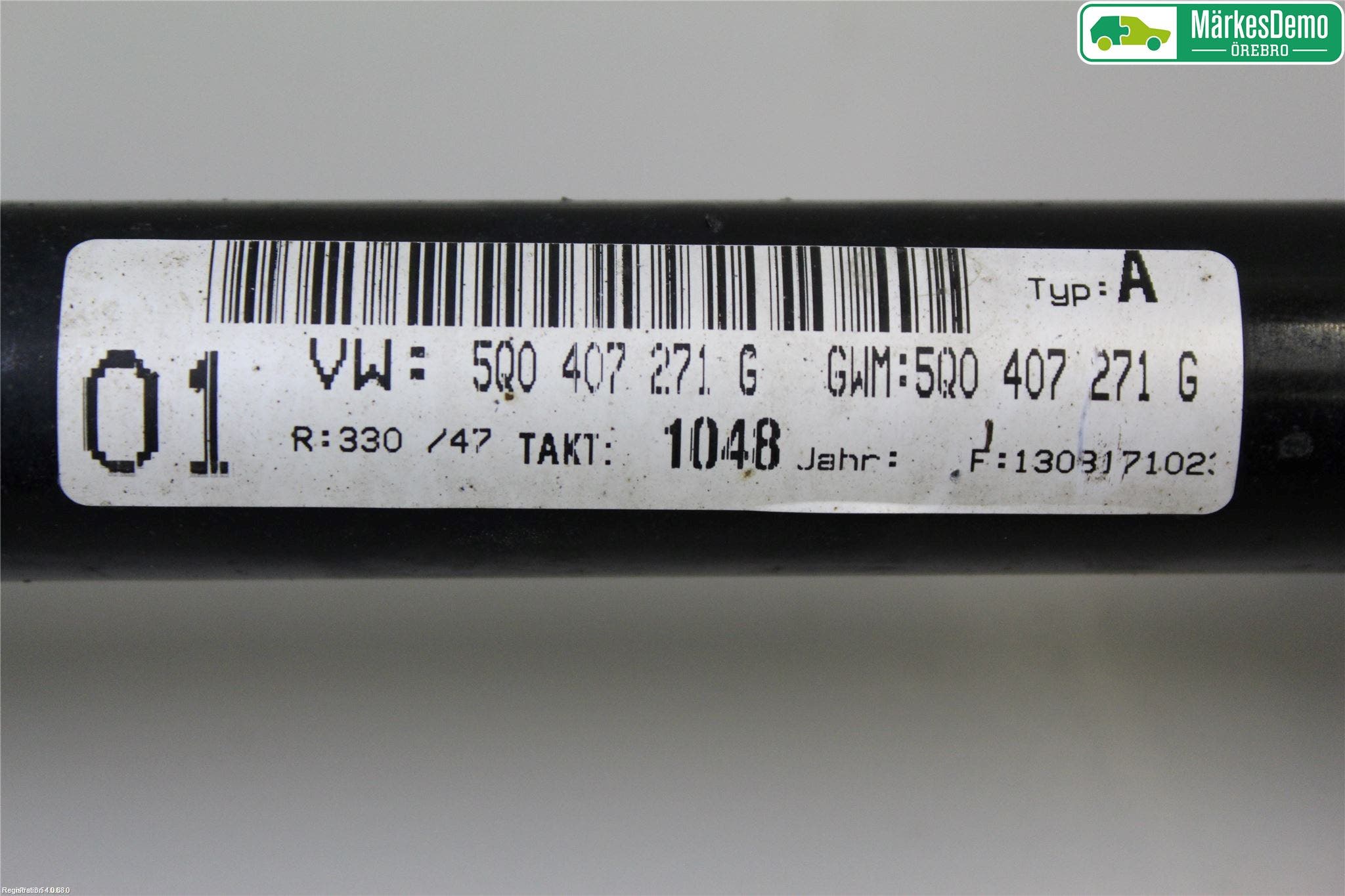 Volkswagen VW GOLF / E-GOLF VII 13-20 Drivaxel Fram Vänster