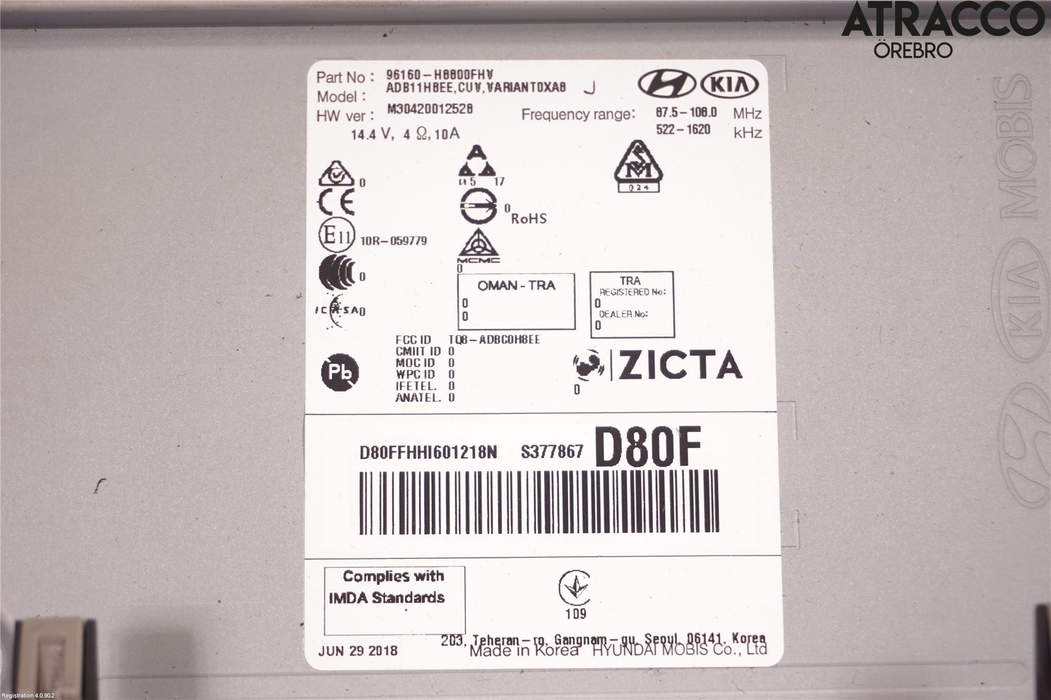 Kia STONIC 18->> Cd Radio - Multimediapanel