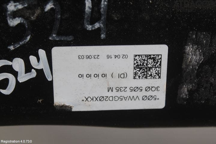 Volkswagen VW PASSAT 15-19 Bakaxelbalk