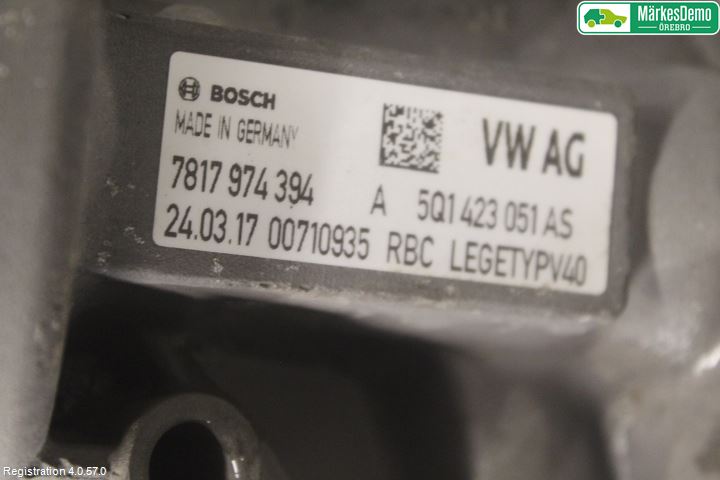 Volkswagen VW GOLF / E-GOLF VII 13-20 Styrväxel-Snäcka Elektrisk