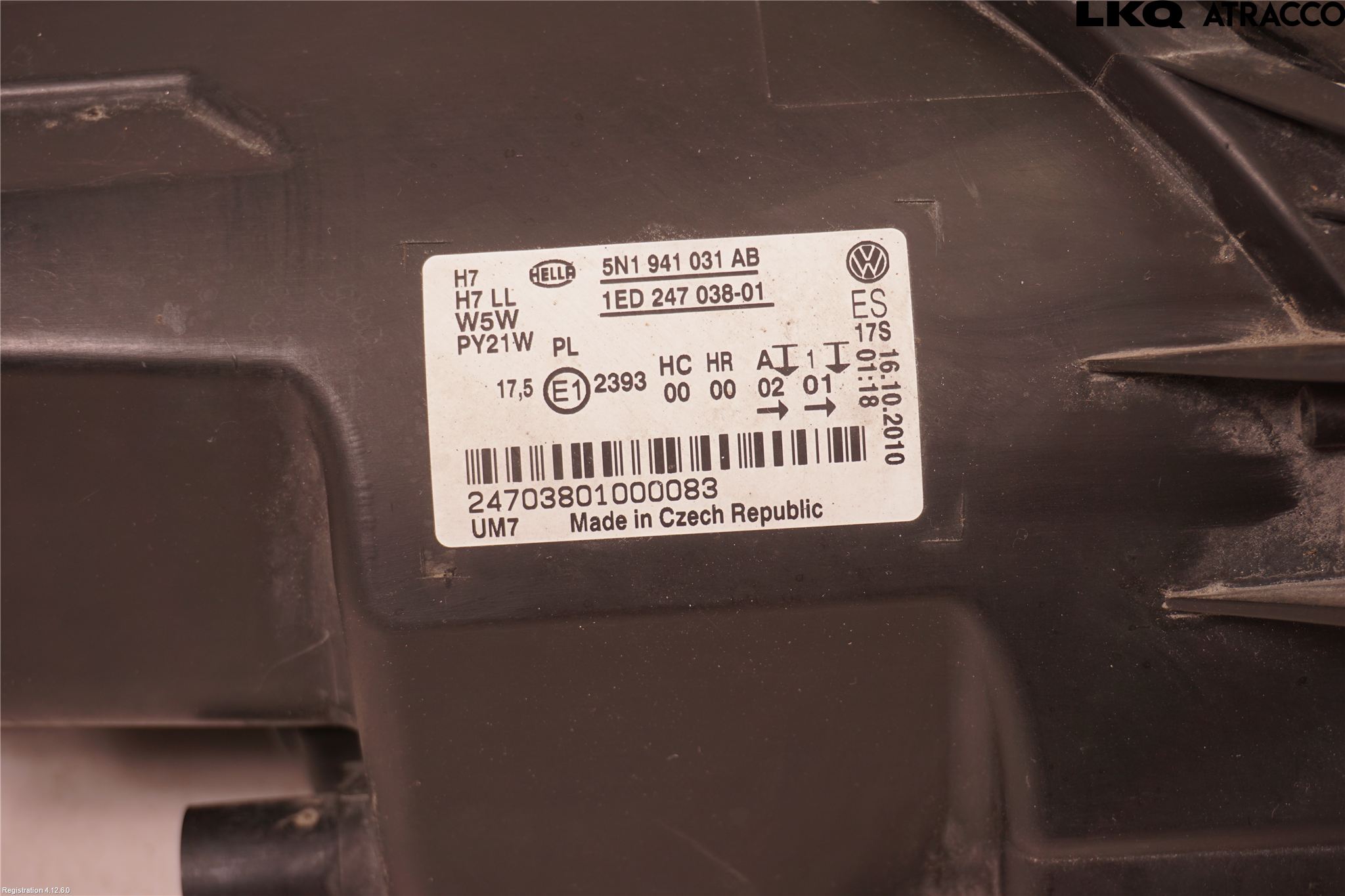 Volkswagen VW TIGUAN 07-16 Strålkastare Vänster