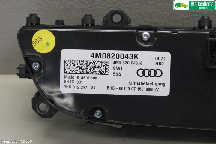 Audi Q7/SQ7 Ac Styrenhet Ac Manöveren