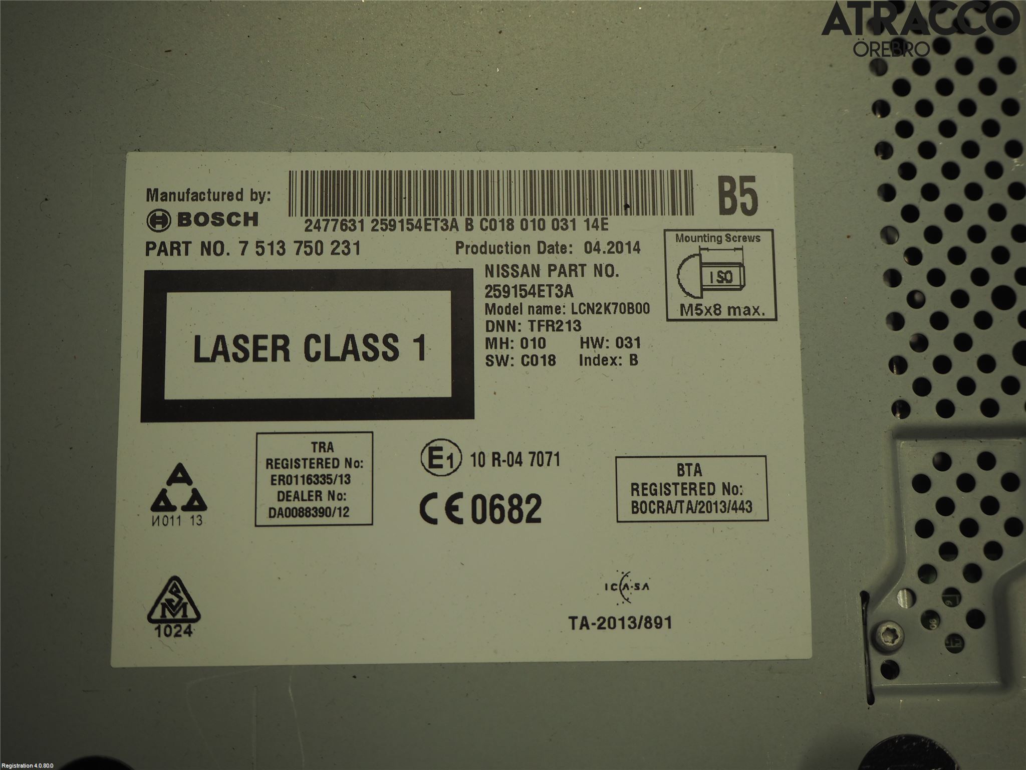Nissan QASHQAI 14-17 Cd Radio - Multimediapanel
