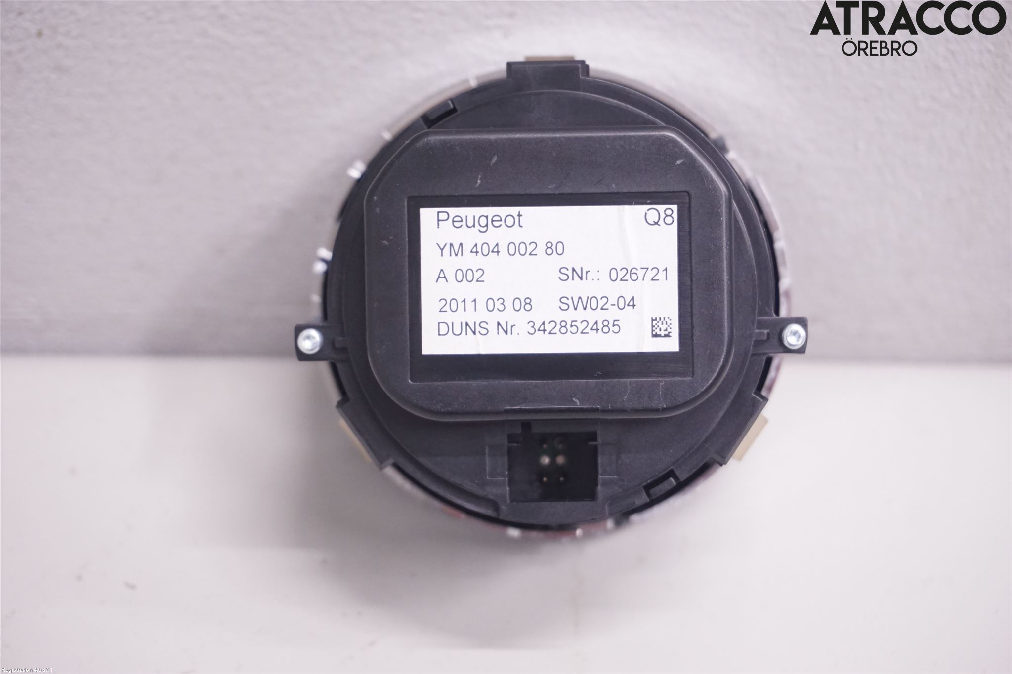 Peugeot RCZ Instrument Klocka