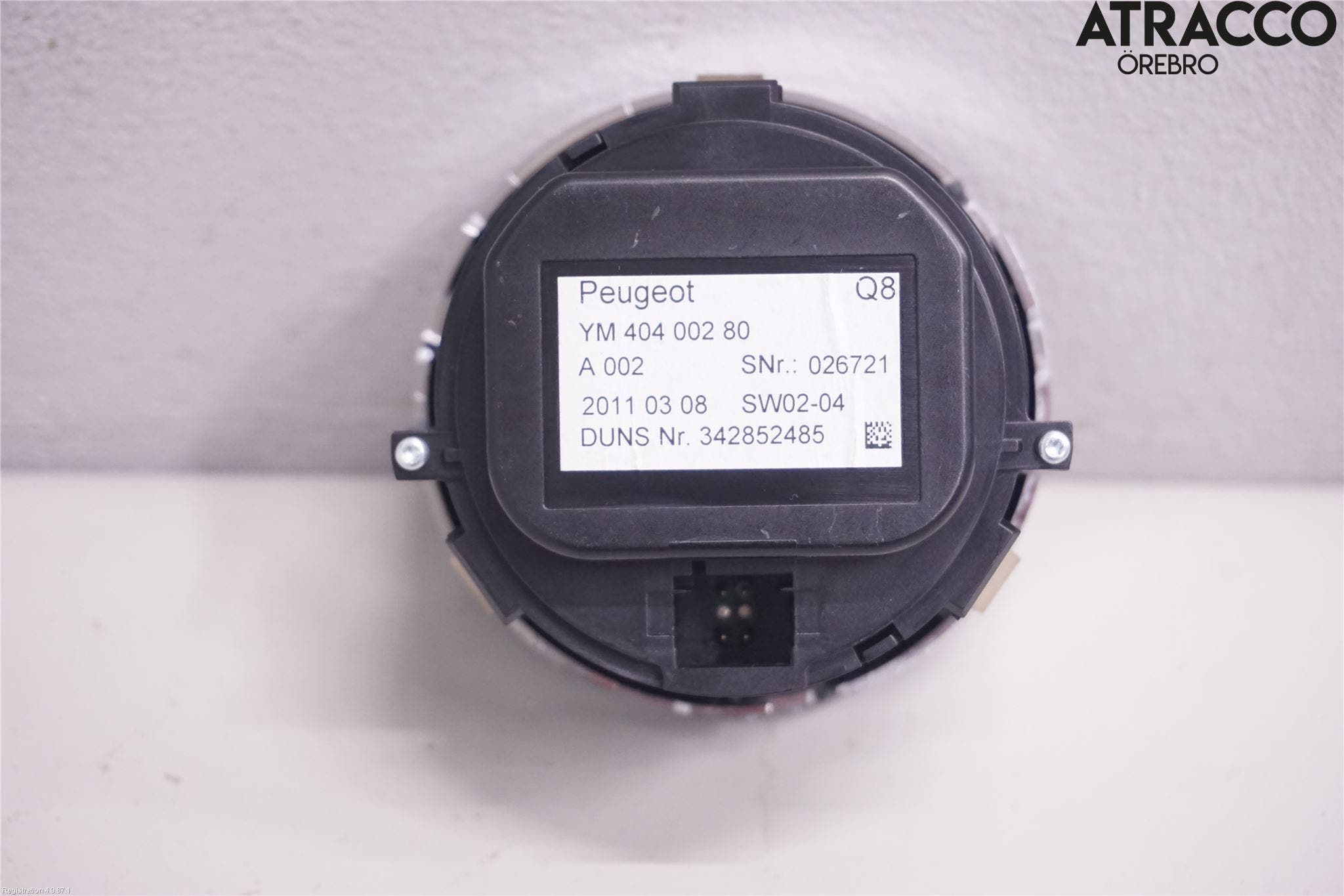 Peugeot RCZ Instrument Klocka