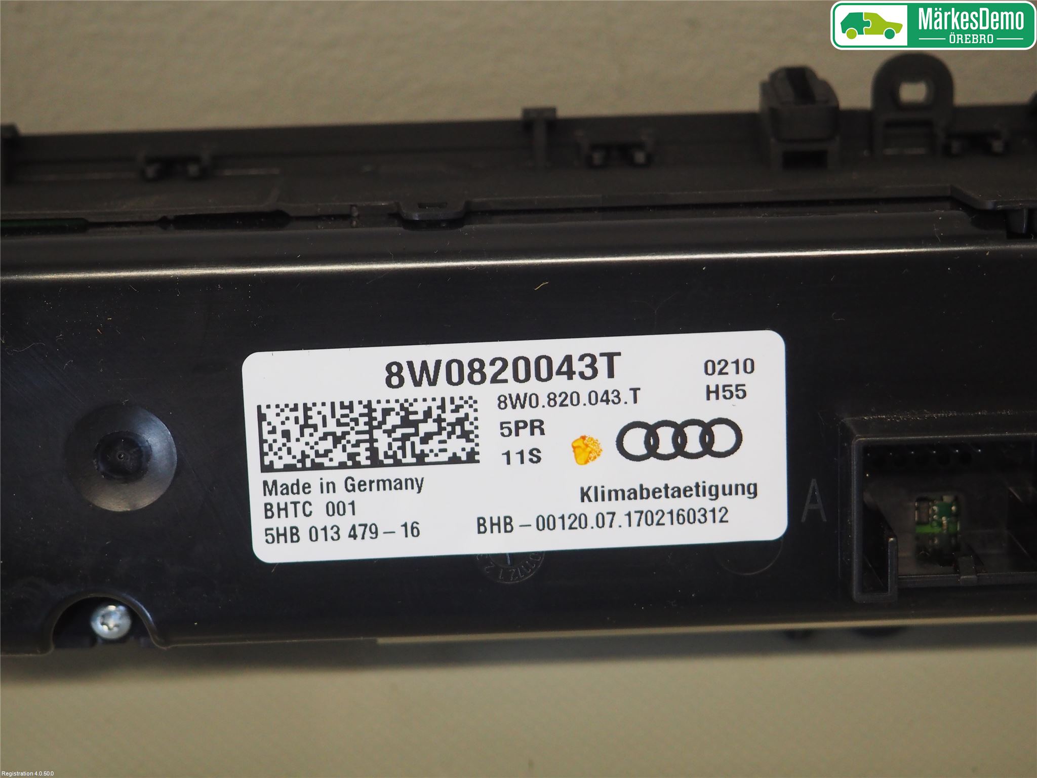 Audi A4/S4 B9 16-19 Ac Styrenhet Ac Manöveren