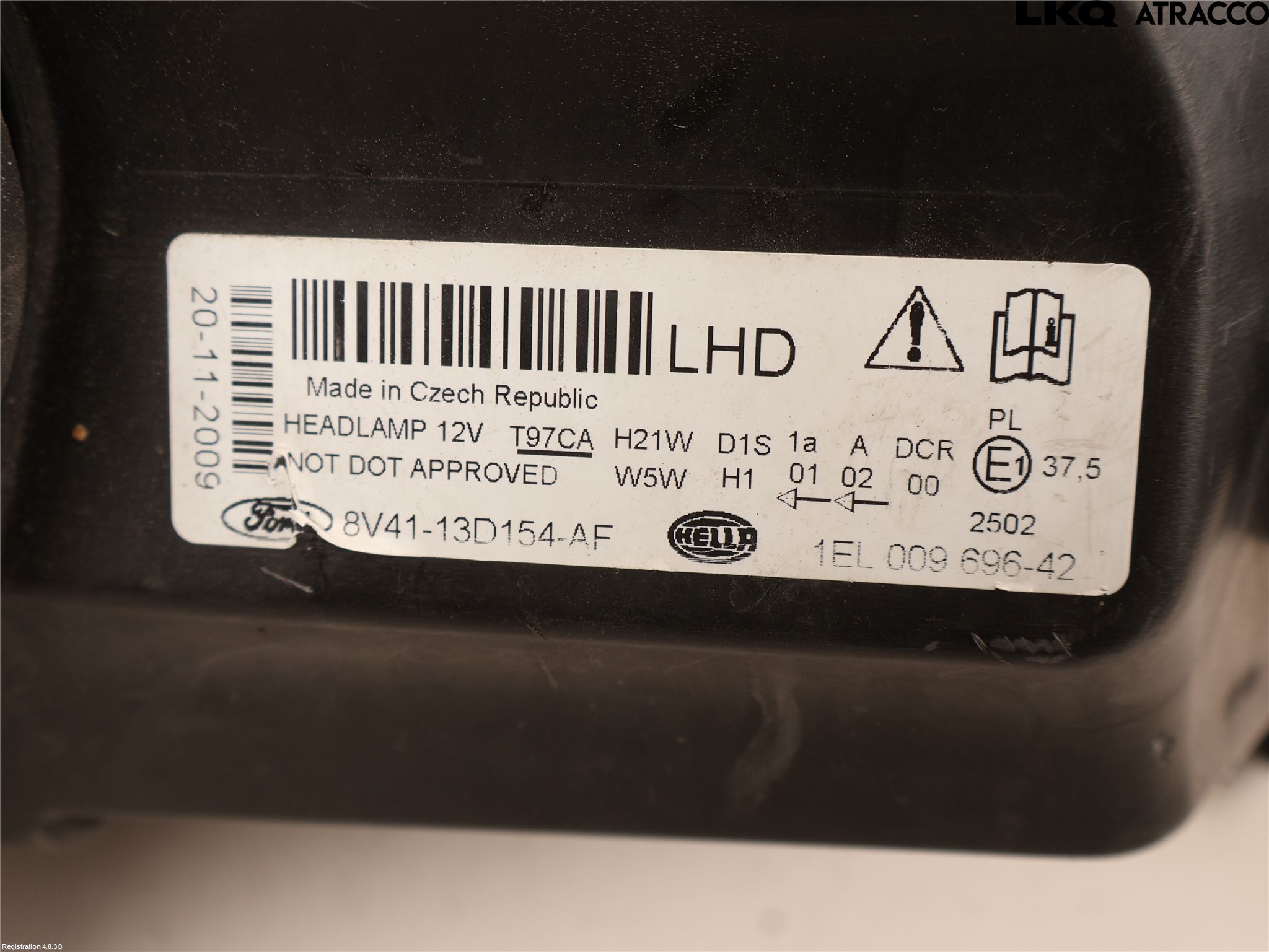 Ford KUGA 08-12 Strålkastare Höger