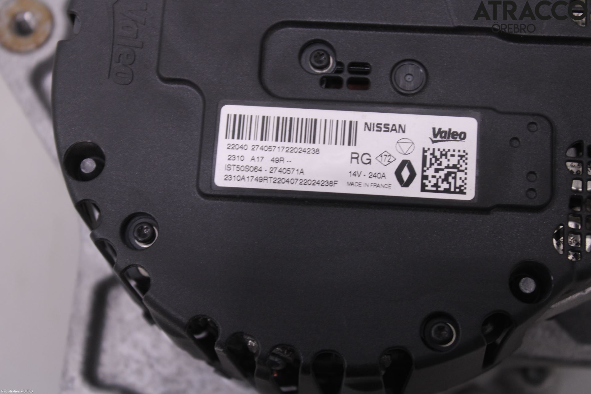 Nissan QASHQAI 21- Generator