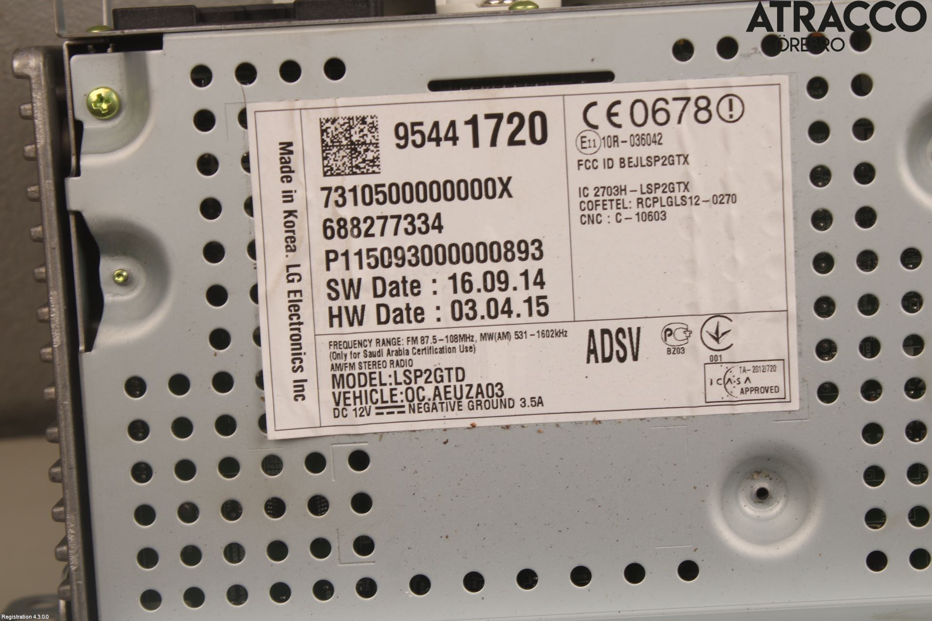 Opel CORSA E 15-19 Cd Radio - Multimediapanel