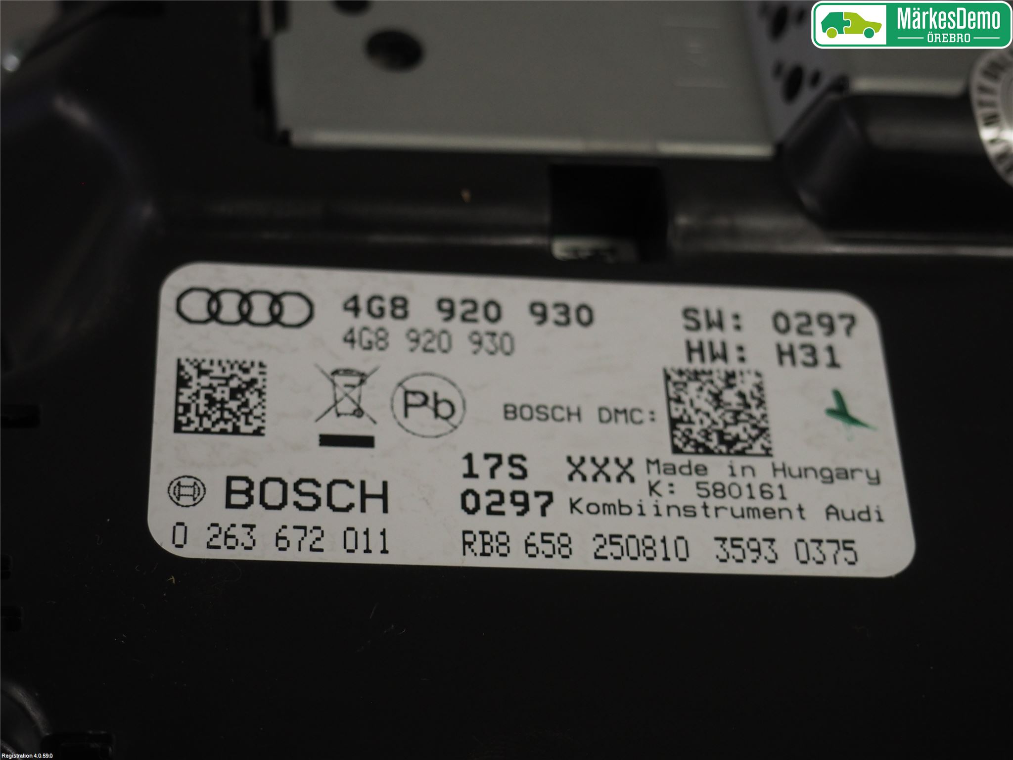Audi A7/S7 4G 11-17 Instrument Komb