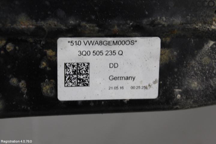 Volkswagen VW PASSAT 15-19 Bakaxelbalk